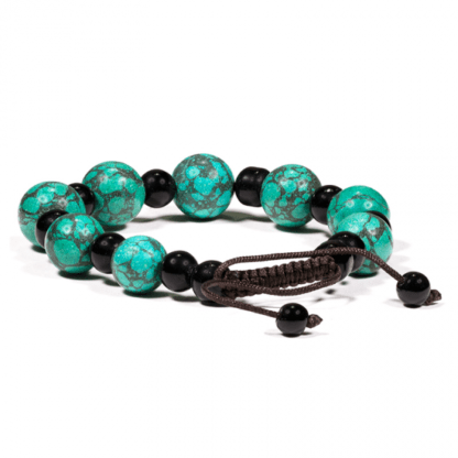 Krachtige Armband – Turquoise en Zwarte Onyx armband