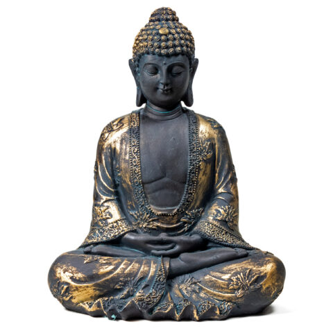 Boeddhabeeld – Japans – Meditatie Boeddha Antieke Finish – 22 cm amitabha