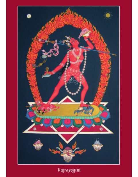 Tibetan Buddhist Art – Vajrayogini Wenskaart – Postkaart Vajrayogini – 10 x 15 cm Boeddhakaart