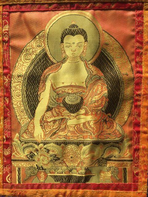 Thangka Reproductie met afbeelding van Boeddha Shakyamuni – 29 x 46 cm boeddha