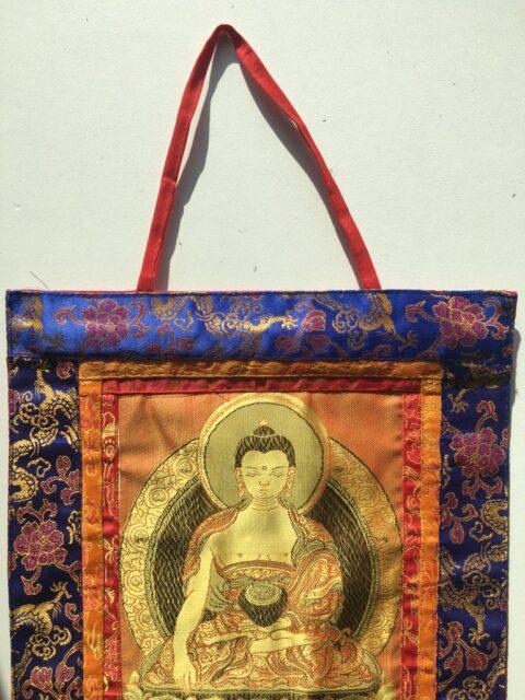 Thangka Reproductie met afbeelding van Boeddha Shakyamuni – 29 x 46 cm boeddha