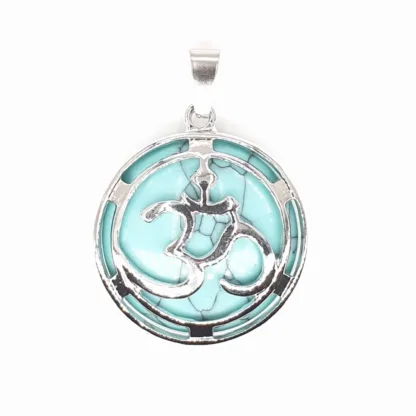 om hanger turquoise