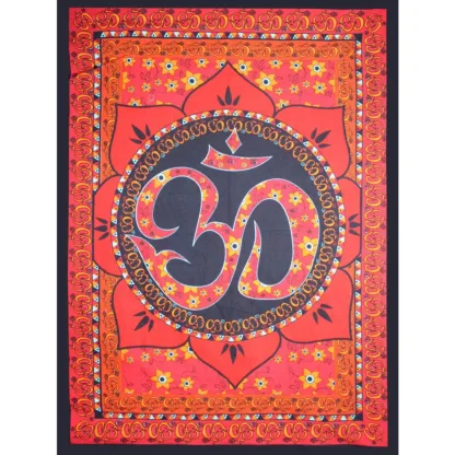 Indiase Grand Foulard – Om Lotus – 130 x 190 cm banner