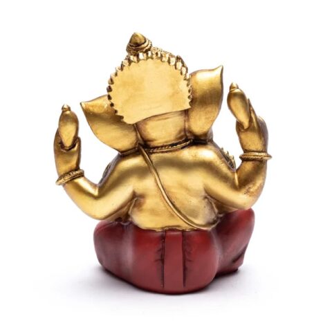 Ganesha beeld – Goudkleur – 18 cm boeddha