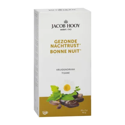 Gezonde Nachtrust Kruidendrank – Bonne Nuit Tisane – Thee 20 Theezakjes – Jacob Hooy biologische kruidenthee