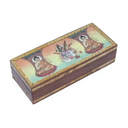 Sieradendoos – Tarot of Sieradendoos Boeddha en Saraswati – 26 x 11 cm boeddha