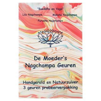 De Moeder’s Geuren Wierook – Probeerpakje Nagchampa – Boeddha en Yoga – 100% Natuurlijke Wierook boeddha